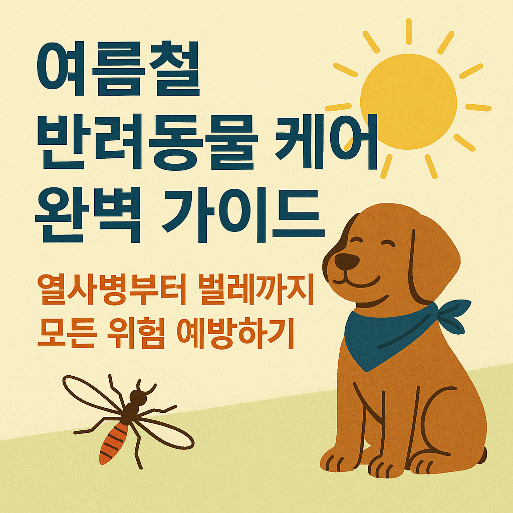 여름철 반려동물 케어 완벽 가이드