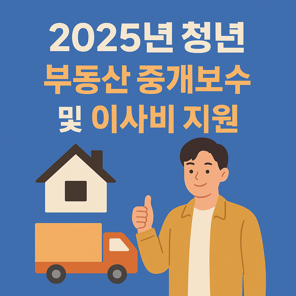 2025년 청년 부동산 중개보수 및 이사비 지원사업