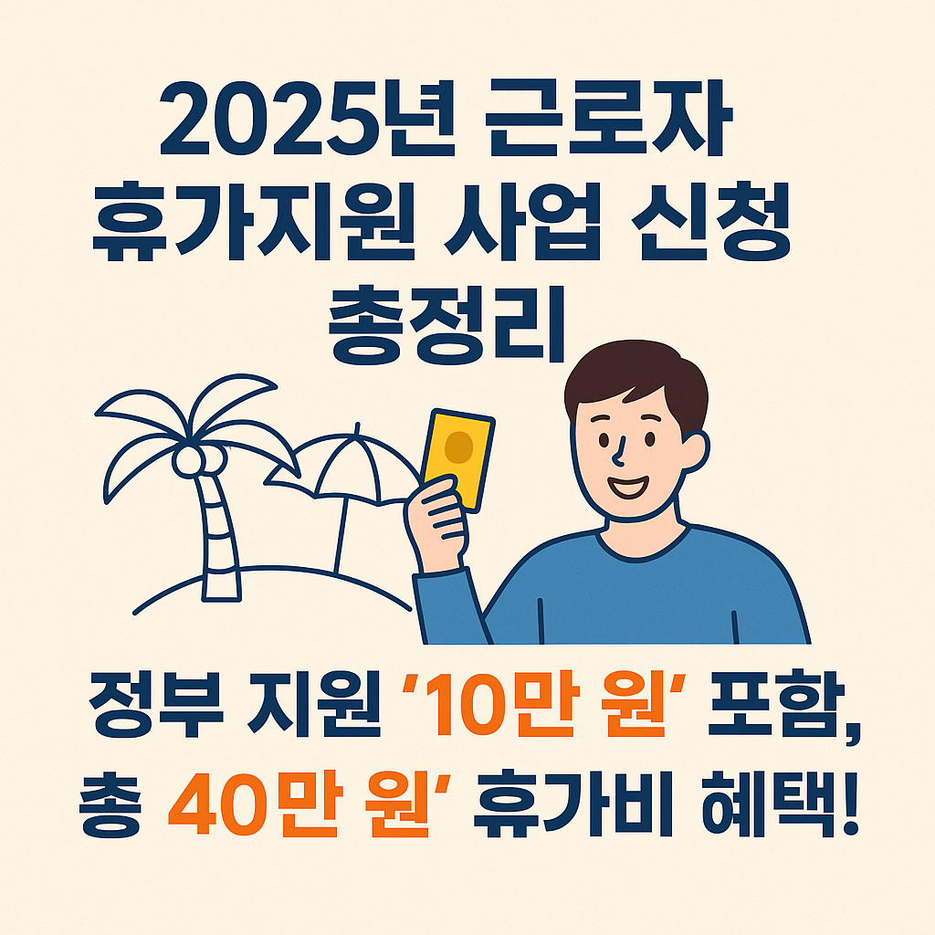 근로자 휴가지원 사업 신청 총정리